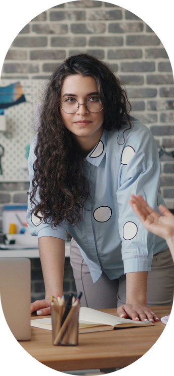 Jeune femme en formation